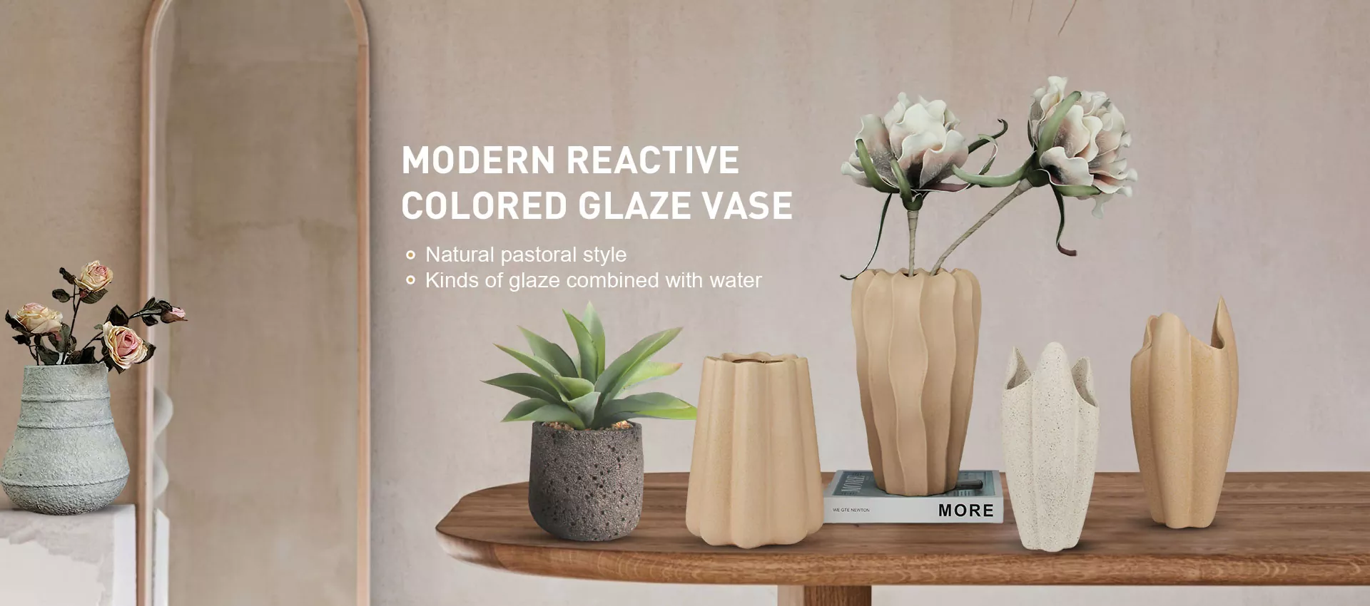 Dekorativ keramisk vase