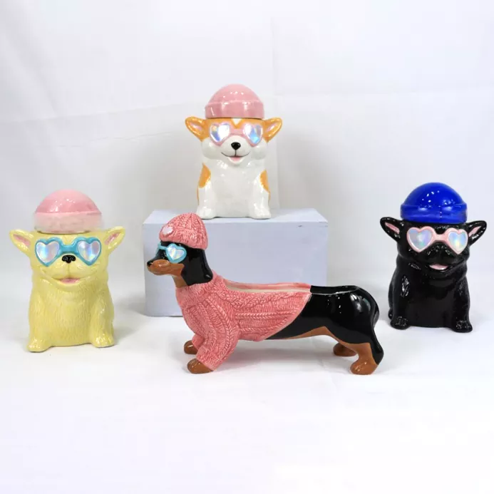 Dyr keramisk stearinlys holder