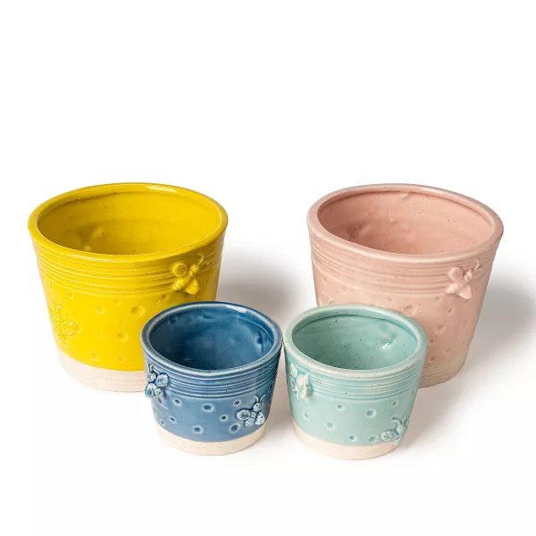 Bivoks keramisk lyskrukke