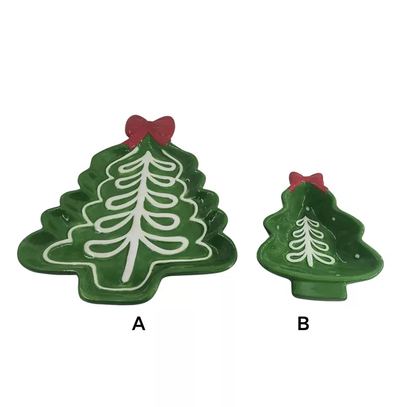 Juletre tallerken Håndmalt julegave