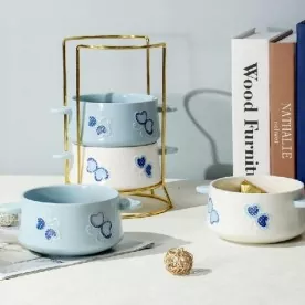 Oppvaskmaskin sikker håndmalt keramisk bolle