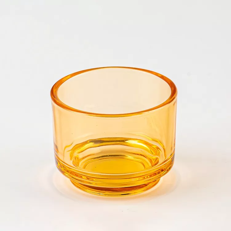 Rundt glasslysholder